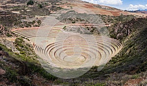 Archeologist place of Moray near of Cuzco, Peru