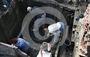 Archeologists at work