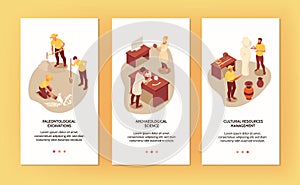 Archeology Banners Set