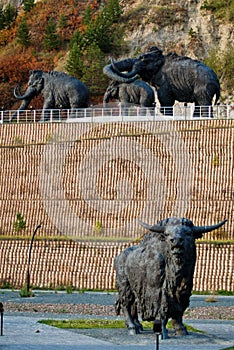 Archeopark in Khanty-Mansiysk.