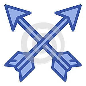Archer arrows icon, outline style