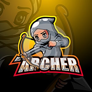 Archer mascot esport logo design