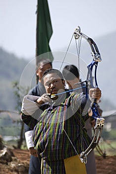 Archer, Paro, Bhutan