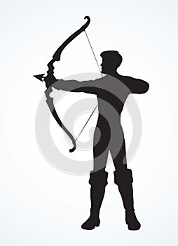 Archer. Vector drawing