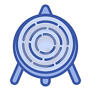 Archer wood target icon, outline style