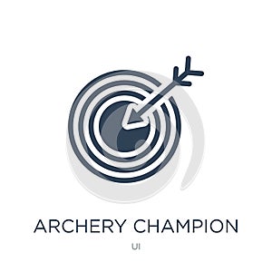 archery champion icon in trendy design style. archery champion icon isolated on white background. archery champion vector icon