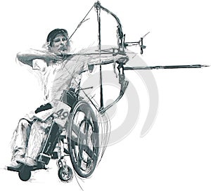 Athletes with physical disabilities - Archery photo
