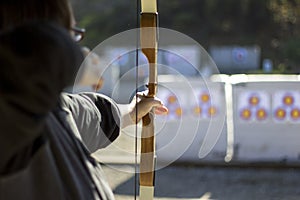 Archery in a Shooting Range