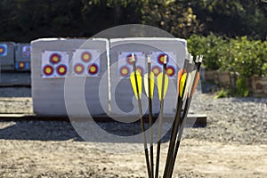 Archery in a Shooting Range