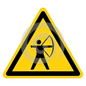 Archery Symbol Sign, Vector Illustration, Isolate On White Background Label .EPS10