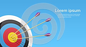 Archery Target With Arrows Archer Sport Game Competition