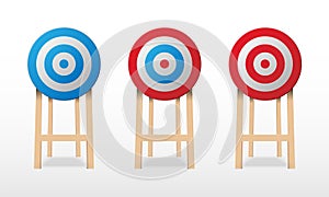 Archery target isolated on white background, vector