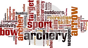 Archery word cloud