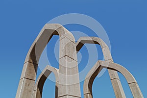 Arches in Ajman roundabout, United Arab Emirates photo