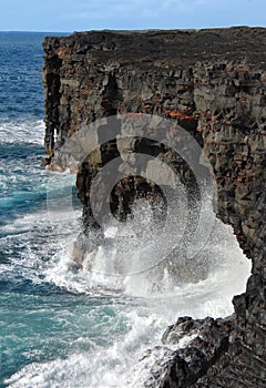 Arches along Big Island Coastline