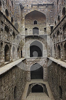 Arches in an Ancient Step Well in India