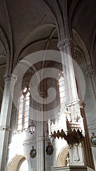 Arches architecture in old french church