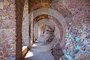 Arches of castle of Mandelieu-la Napoule near photo