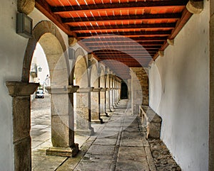 Arches and ceiling in Caminha photo