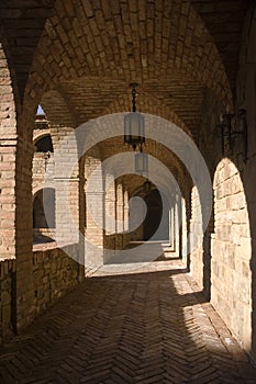 Arches of the cloister photo
