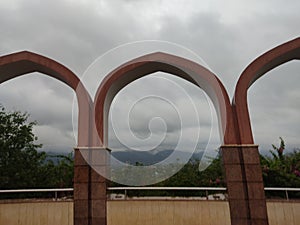 The arches with cloudy weather