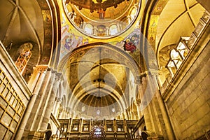 Arches Dome Crusader Church Holy Sepulcher Jerusalem Israel