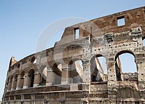 Arches in Exterior of Coliseum
