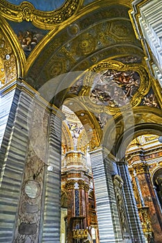 Arches Frescoes Basilica Carlo al Corso Church Rome Italy