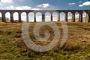 Arches of a graceful railway viaduct