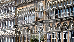 Arches on Heritage Building Brady House and Elphinstone Building Fort Horniman Circle Mumbai Maharashtra