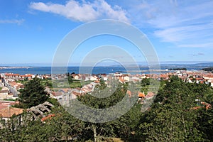 A view of Cambados Spain and the sea from the Igrexa de Santa Marina Dozo Church photo