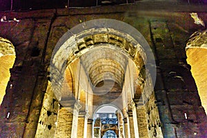 Arches Inside Corridors Colosseum Amphitheatre Imperial Rome Italy