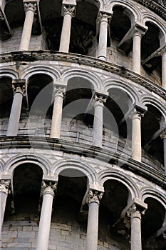 Arches of the Leaning Tower of Pisa