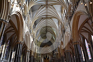 Arches of Lincoln cathedral