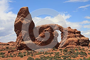 In Arches National Park, America