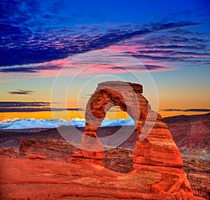 Arches National Park Delicate Arch in Utah USA