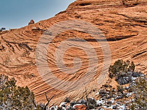 Arches National Park Sandstone Wave Patterns