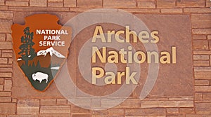 Arches National Park sign