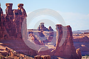 Arches National Park, in USA during summer