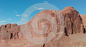 Arches National Park, Utah. Panoramic aerial view at sunset