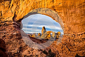 Arches National Park in winter