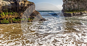 Waves at Natural Bridges State Beach