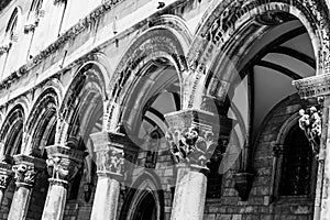 Arches outside Rectors Palace