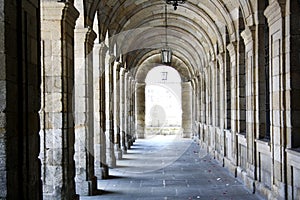 Arches of the Palace of Rajoy, Santiago de Compostela photo