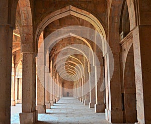 Arches and Pillars at Jami Masjid Mandav