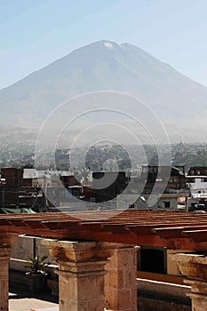 El Misti is a strato volcano in southern Peru, near the city of Arequipa photo