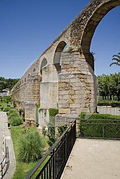 Arches of San Anton, Aqueduct of Caceres. Spain