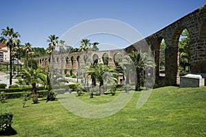 Arches of San Anton, Aqueduct of Caceres. Spain photo