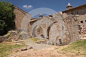 Arches of Thoronet Abbey (France) photo