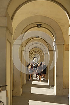 Arches on Via dei Georgofili Street, Florence